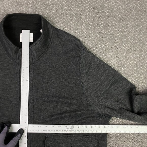 Billy Reid Slub Cotton Cardigan Jacket Men's XXL Gray Cotton Poly 2XL - Picture 7 of 12